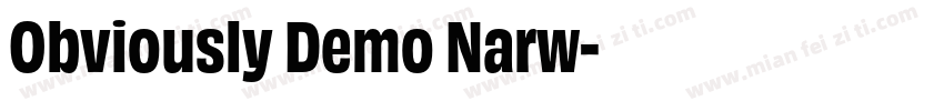 Obviously Demo Narw字体转换
